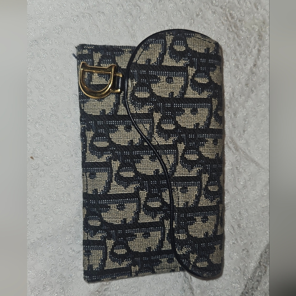 DIOR Saddle Cosmos Zipped Card Holder